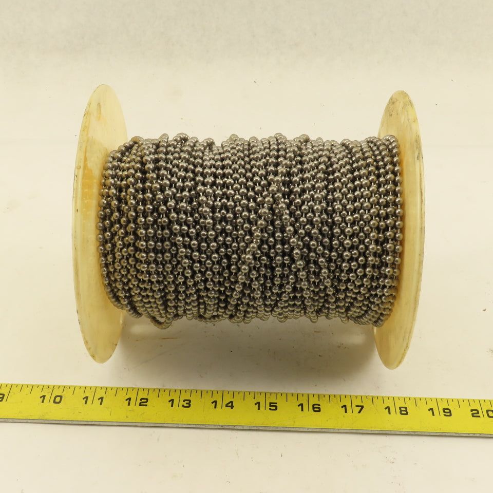3/16"x 400' Size 10 Unfinished Aluminum Ball Chain