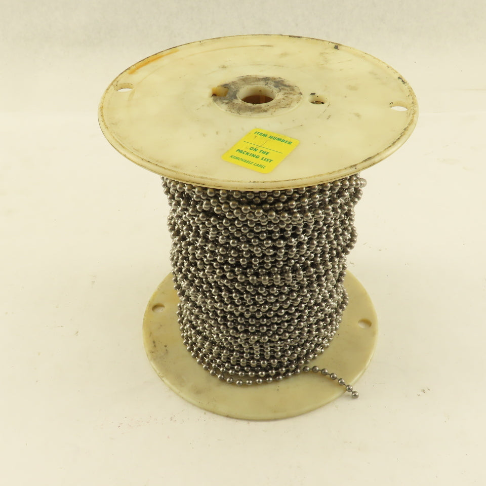 3/16"x 400' Size 10 Unfinished Aluminum Ball Chain