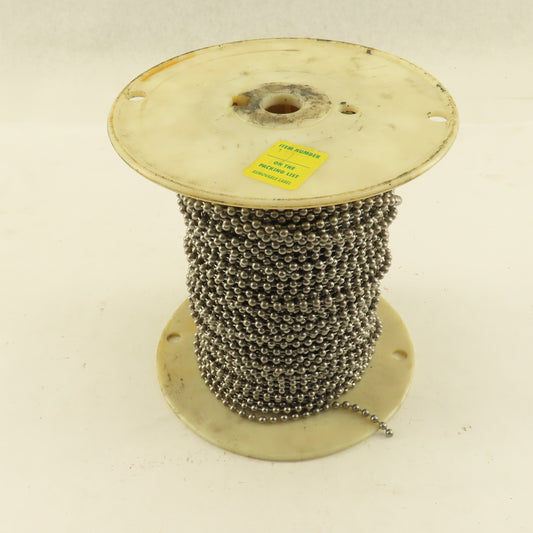 3/16"x 400' Size 10 Unfinished Aluminum Ball Chain