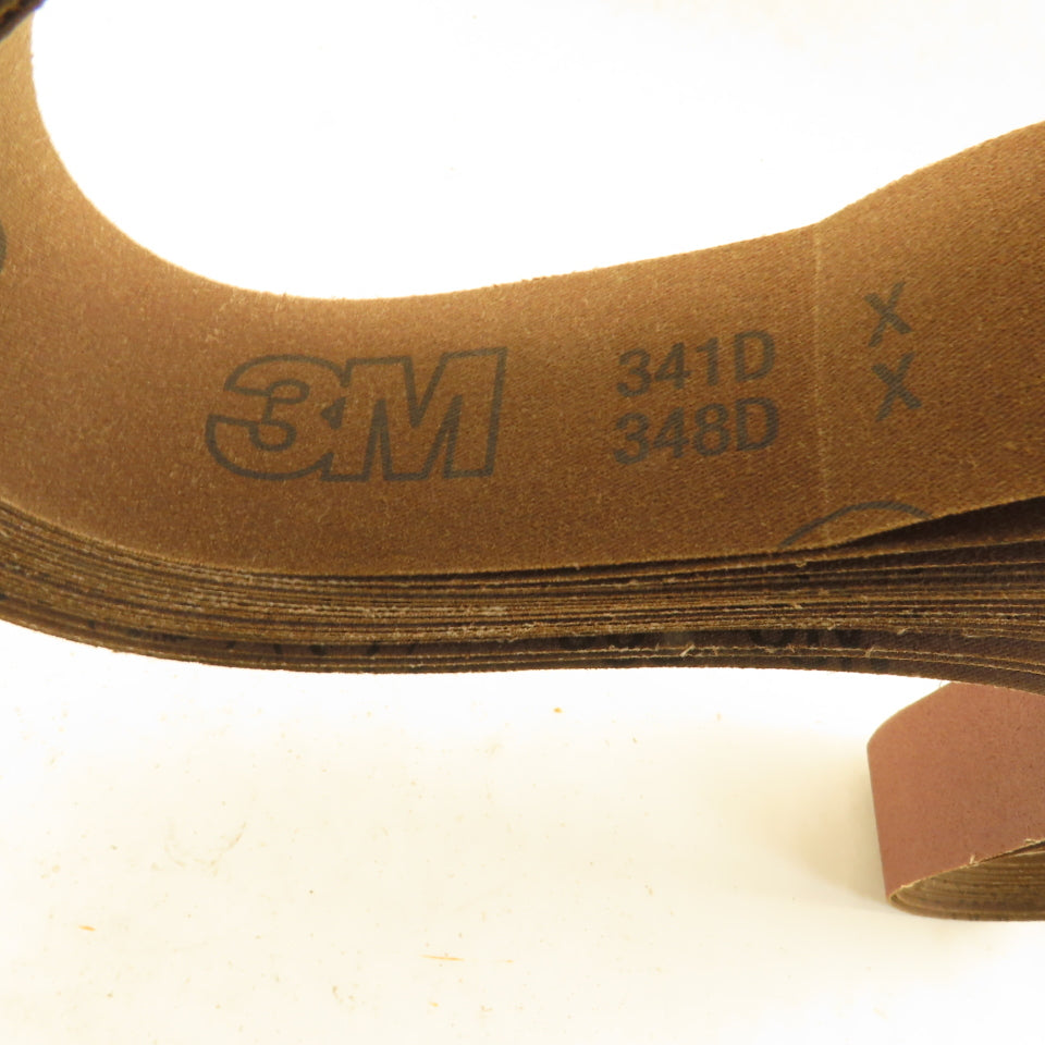 3M 26562 341D Sanding Belt 2" Wide 48" Long 80 Grit Cloth Backer Lot Of 21