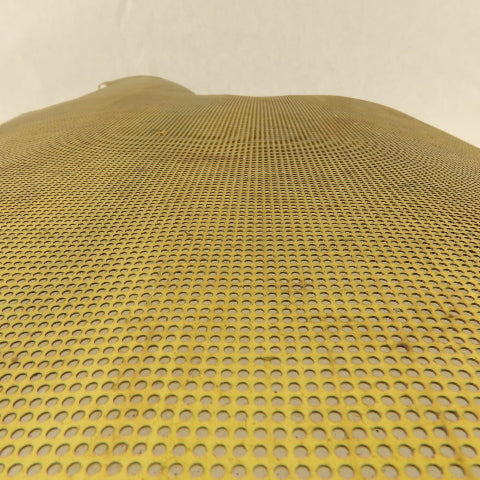 17" x 17" Perforated Brass Screen W/ Straight Holes 26 Gauge Hole Diameter0.057"