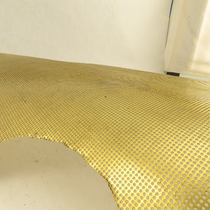 17" x 17" Perforated Brass Screen W/ Straight Holes 26 Gauge Hole Diameter0.057"