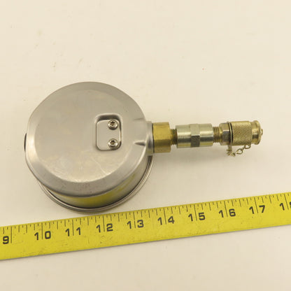 Wika 0-10,000 PSI Glycerin Filled Bottom Port Pressure Gage 1/4"NPT 4" Stainless