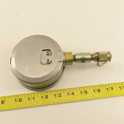 Wika 0-10,000 PSI Glycerin Filled Bottom Port Pressure Gage 1/4"NPT 4" Stainless