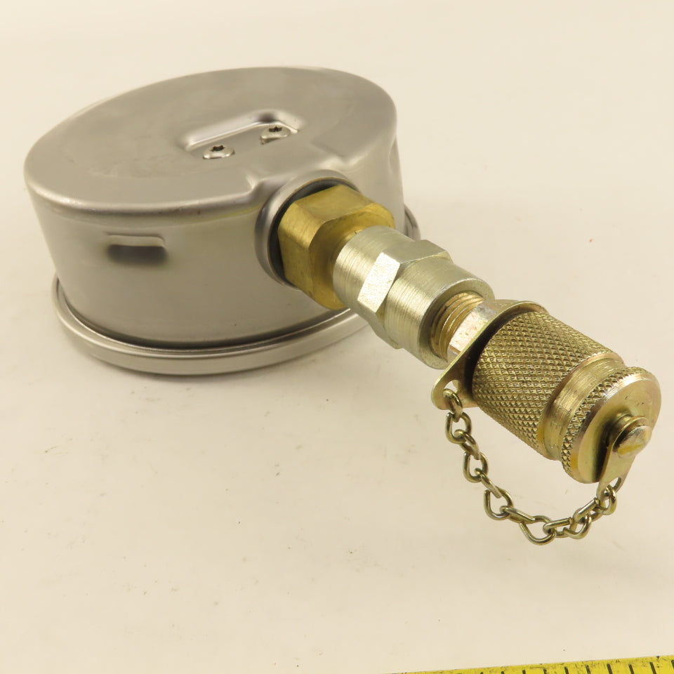 Wika 0-10,000 PSI Glycerin Filled Bottom Port Pressure Gage 1/4"NPT 4" Stainless