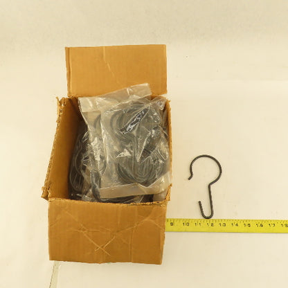 Steel Hooks For Protective Curtain Max Rod Dia 2" Lot Of 95