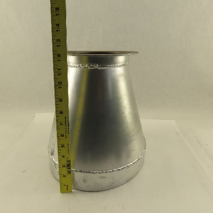 10 Ga. Galvanized Steel Flanged Bell/Concentric Reducer Duct Work Fitting 11"x6"