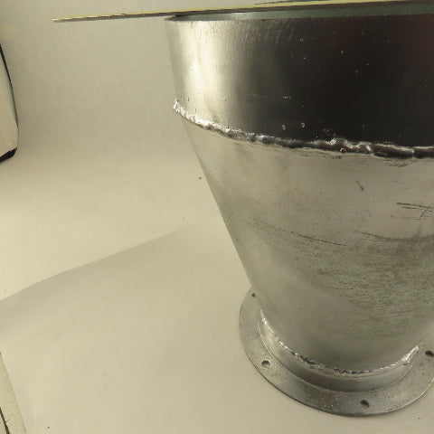 10 Ga. Galvanized Steel Flanged Bell/Concentric Reducer Duct Work Fitting 11"x6"