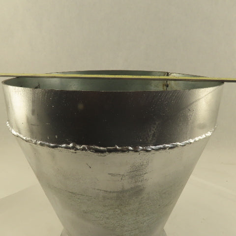 10 Ga. Galvanized Steel Flanged Bell/Concentric Reducer Duct Work Fitting 11"x6"