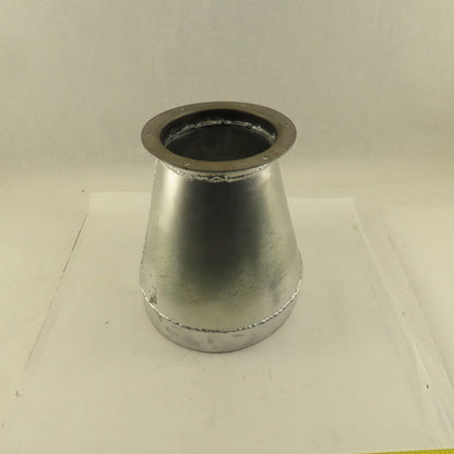 10 Ga. Galvanized Steel Flanged Bell/Concentric Reducer Duct Work Fitting 11"x6"