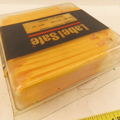 Oil Safe 200009 Label Safe Yellow Color Coded Label Frame Outdoor Safe Lot Of 24