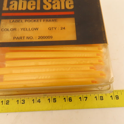 Oil Safe 200009 Label Safe Yellow Color Coded Label Frame Outdoor Safe Lot Of 24