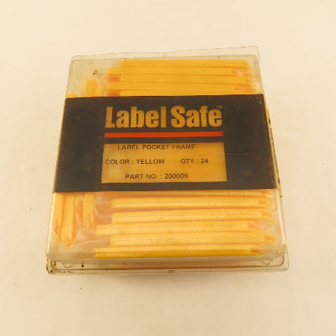 Oil Safe 200009 Label Safe Yellow Color Coded Label Frame Outdoor Safe Lot Of 24