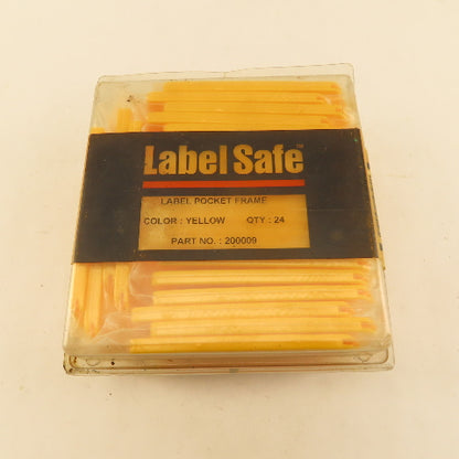 Oil Safe 200009 Label Safe Yellow Color Coded Label Frame Outdoor Safe Lot Of 24