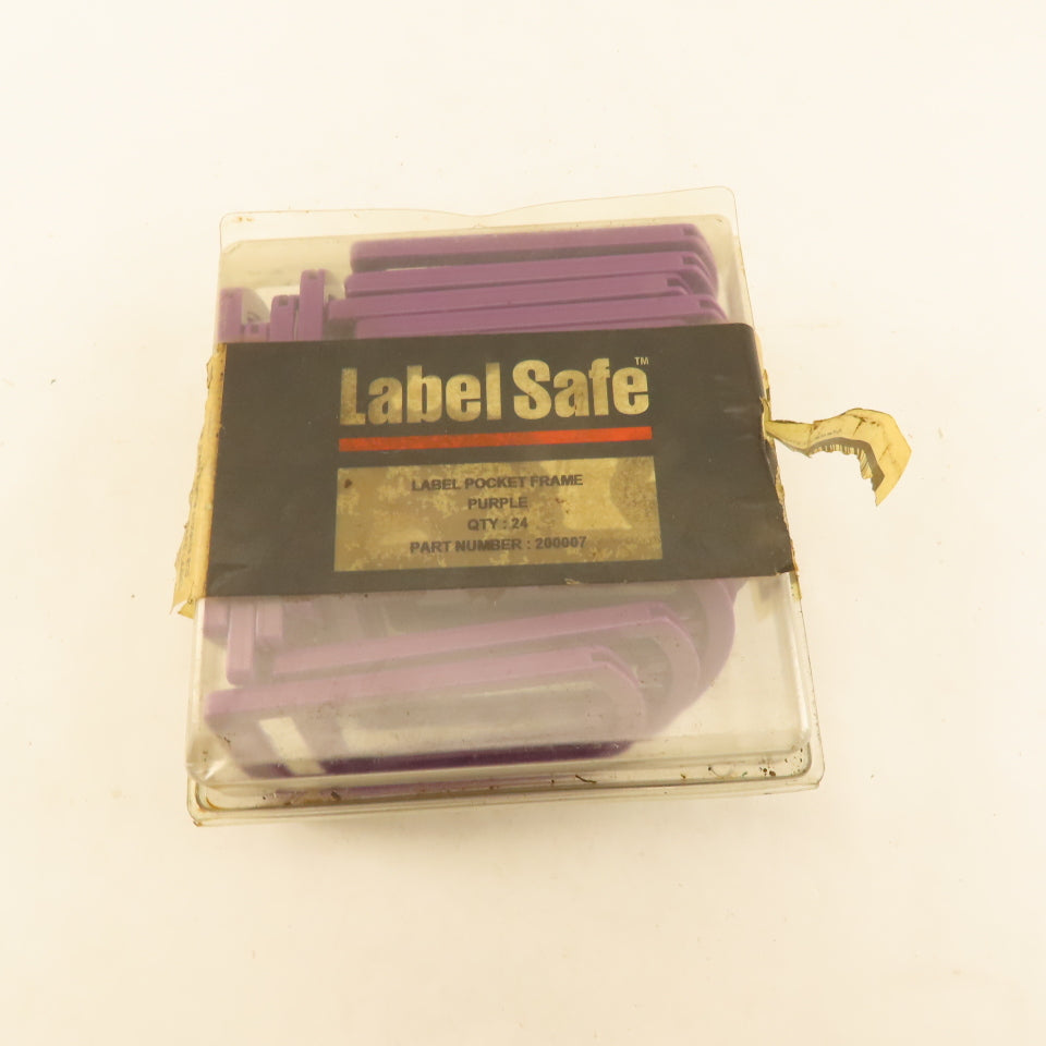 Oil Safe 200007 Label Safe Purple Color Coded Label Frame Outdoor Safe Lot Of 20