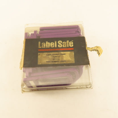 Oil Safe 200007 Label Safe Purple Color Coded Label Frame Outdoor Safe Lot Of 20