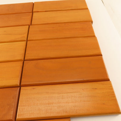 9" x 3" x 3/4" Thick Cherry Wood Plaque Blank Arts Crafts Beveled Edge Lot Of 13