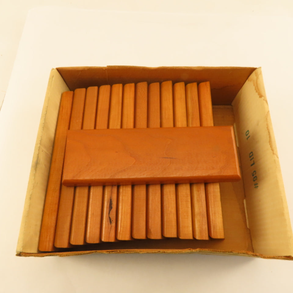 9" x 3" x 3/4" Thick Cherry Wood Plaque Blank Arts Crafts Beveled Edge Lot Of 13