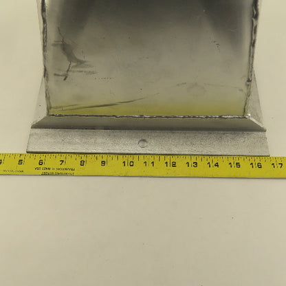 Galvanized 10 Gauge  Flanged Reducer Rectangular To Round 8-3/4"x7-3/4" x6"OD