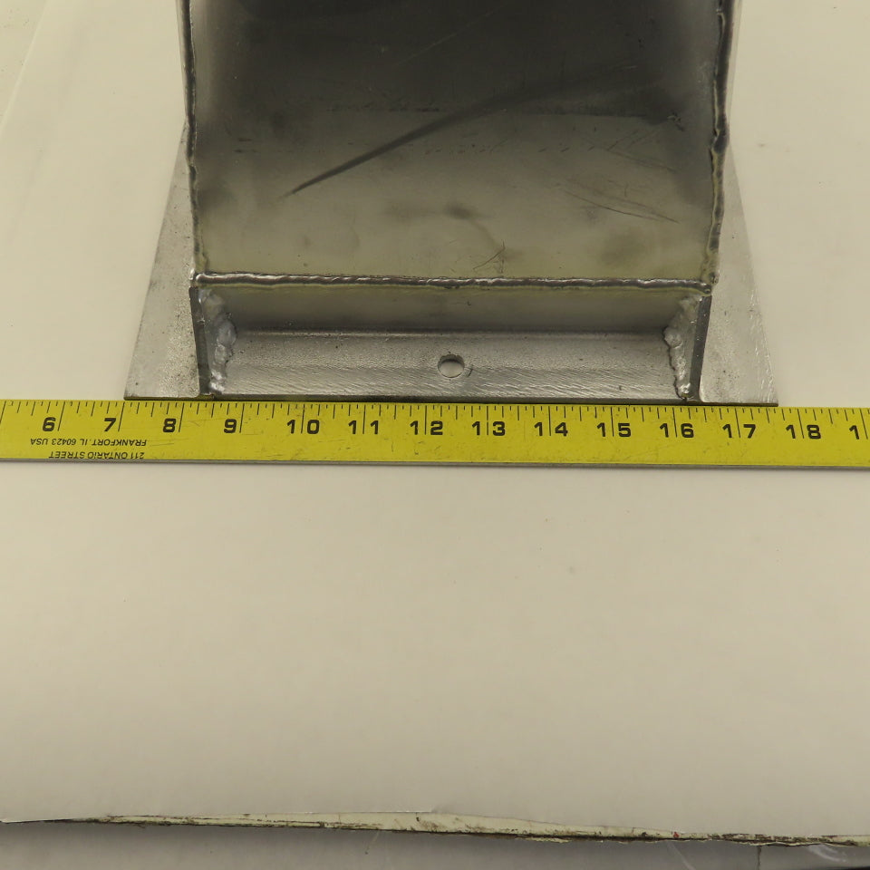 Galvanized 10 Gauge  Flanged Reducer Rectangular To Round 8-3/4"x7-3/4" x6"OD