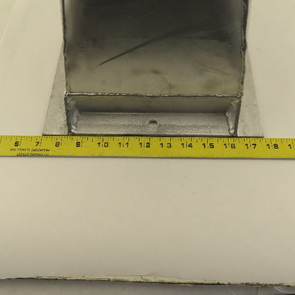 Galvanized 10 Gauge  Flanged Reducer Rectangular To Round 8-3/4"x7-3/4" x6"OD