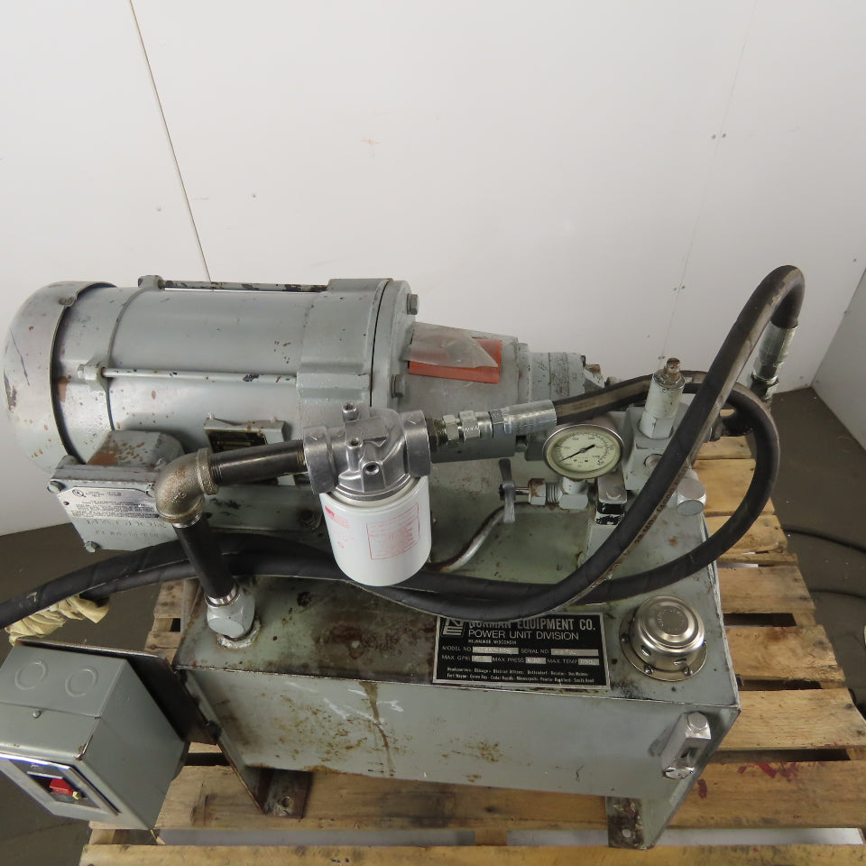 Norman Equipment Co. 15 Gallon 3Hp Hydraulic Power Unit 208-230/460V 3Ph