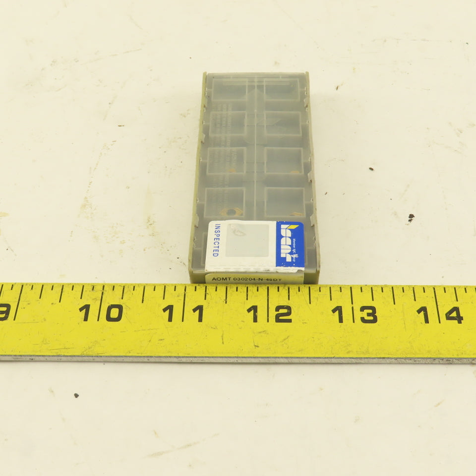 Iscar AOMT 030204-N-45DT Indexable Drilling Carbide Insert IC 1008 Lot Of 5