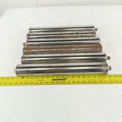 2-1/2" OD Gravity Conveyor Roller 16-1/2" Face Width 11/16" Hex Axle Lot Of 6