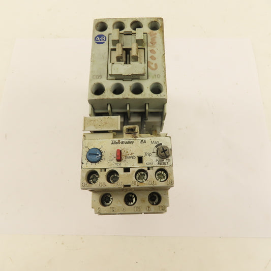 Allen Bradley 100-C09Z10A Motor Starter Contactor 1.6-5A Trip 24VDC Coil