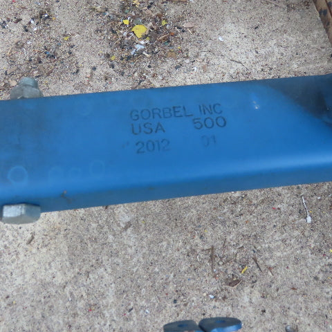 Gorbel 1/4 Ton Ceiling Mounted Bridge Crane System 10' Span 10' Run