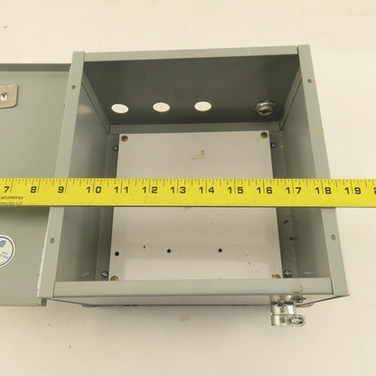 Hoffman A-10N106 Electrical Enclosure 10"x10"x6" Wall Mount Type 1 W/ Back Plate