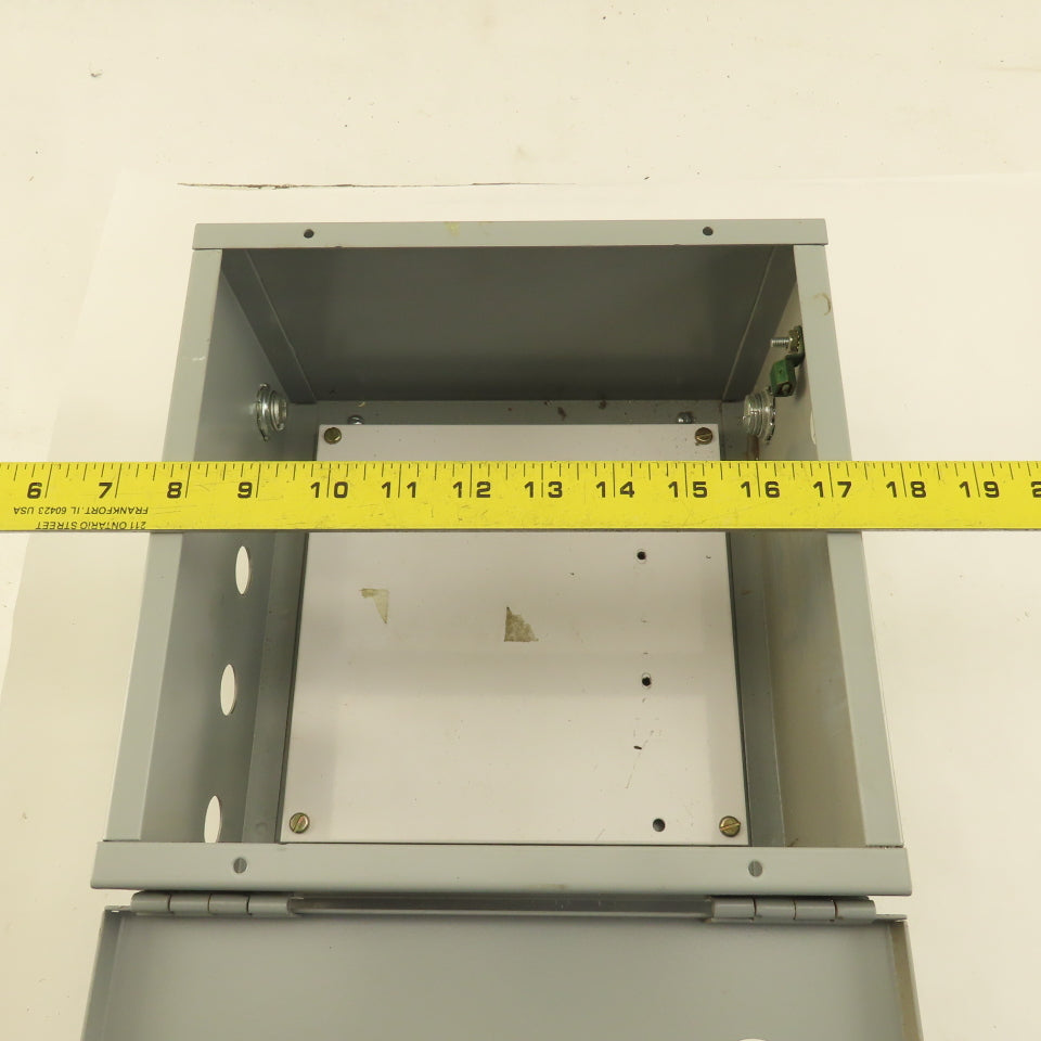 Hoffman A-10N106 Electrical Enclosure 10"x10"x6" Wall Mount Type 1 W/ Back Plate