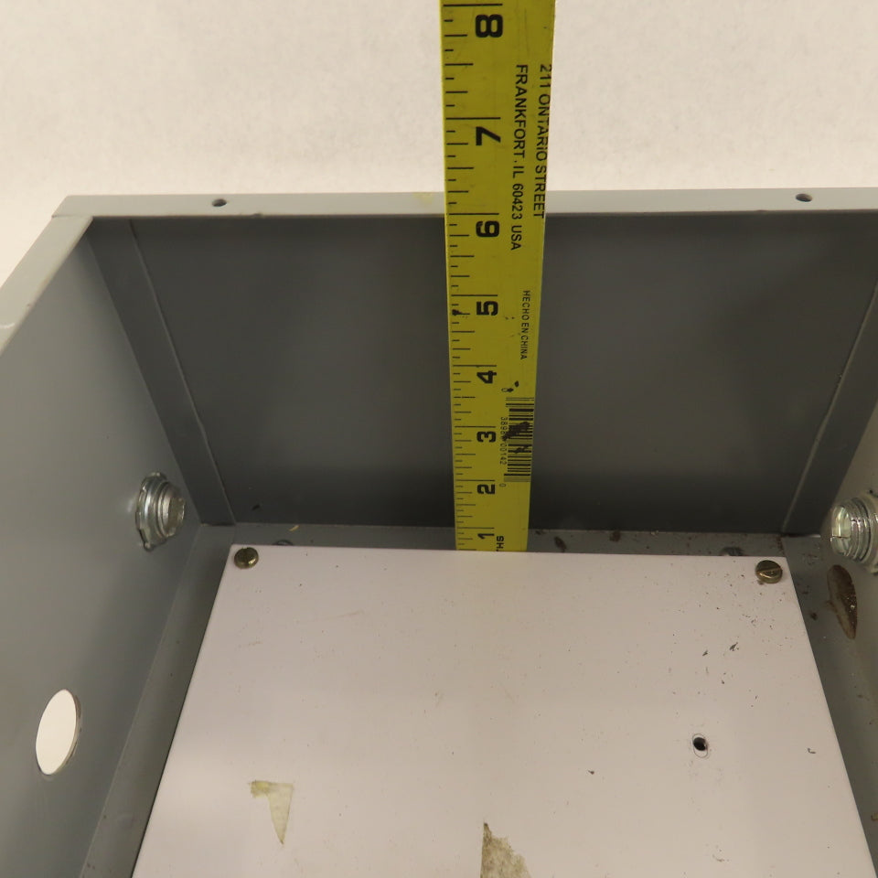 Hoffman A-10N106 Electrical Enclosure 10"x10"x6" Wall Mount Type 1 W/ Back Plate