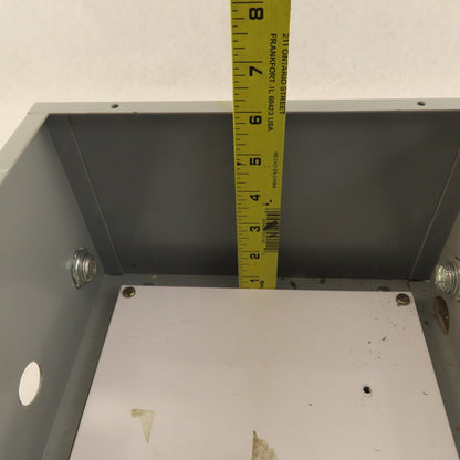 Hoffman A-10N106 Electrical Enclosure 10"x10"x6" Wall Mount Type 1 W/ Back Plate