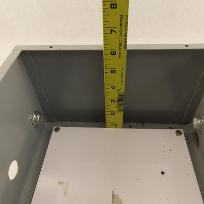 Hoffman A-10N106 Electrical Enclosure 10"x10"x6" Wall Mount Type 1 W/ Back Plate