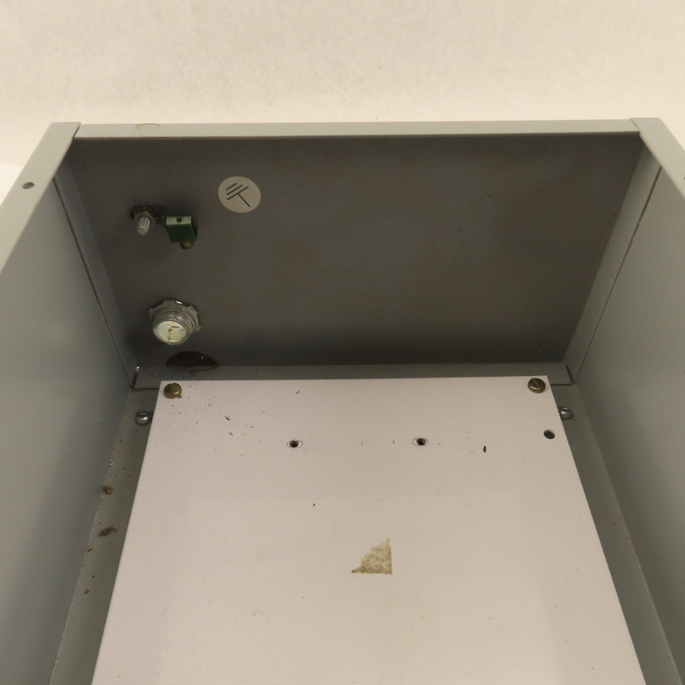 Hoffman A-10N106 Electrical Enclosure 10"x10"x6" Wall Mount Type 1 W/ Back Plate