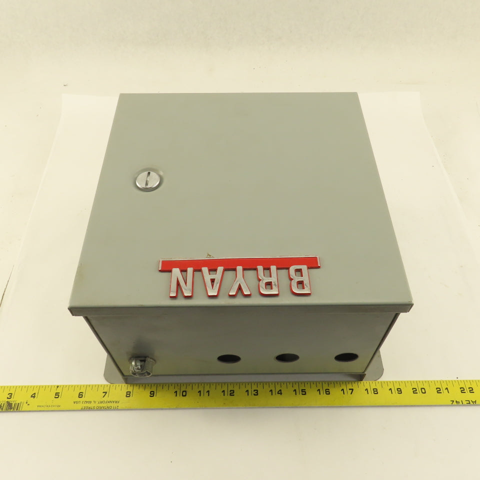 Hoffman A-10N106 Electrical Enclosure 10"x10"x6" Wall Mount Type 1 W/ Back Plate