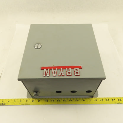 Hoffman A-10N106 Electrical Enclosure 10"x10"x6" Wall Mount Type 1 W/ Back Plate