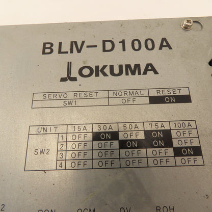Okuma U0614-0006-001-11 B LIV-D100A Servo Amplifier U3.1