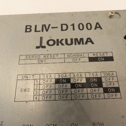 Okuma U0614-0006-001-11 B LIV-D100A Servo Amplifier U3.1