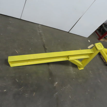 Industrial Insulations 2 Ton Post Mounted Jib Crane 71" Swing 36" Trolley Travel