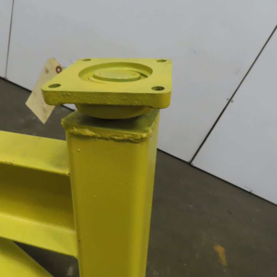 Industrial Insulations 2 Ton Post Mounted Jib Crane 71" Swing 36" Trolley Travel
