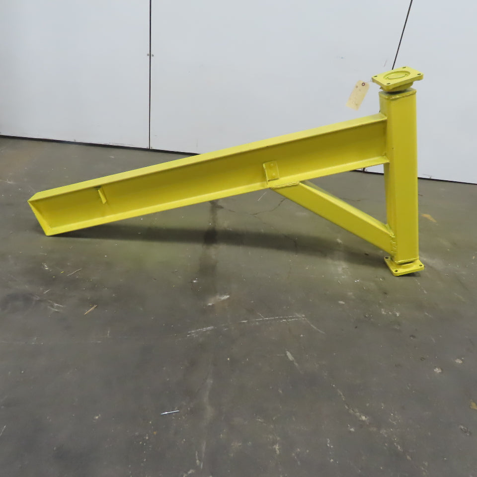 Industrial Insulations 2 Ton Post Mounted Jib Crane 71" Swing 36" Trolley Travel