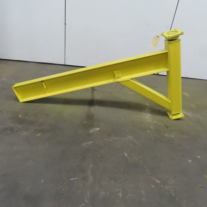 Industrial Insulations 2 Ton Post Mounted Jib Crane 71" Swing 36" Trolley Travel