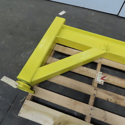 Industrial Insulations 2 Ton Post Mounted Jib Crane 71" Swing 36" Trolley Travel
