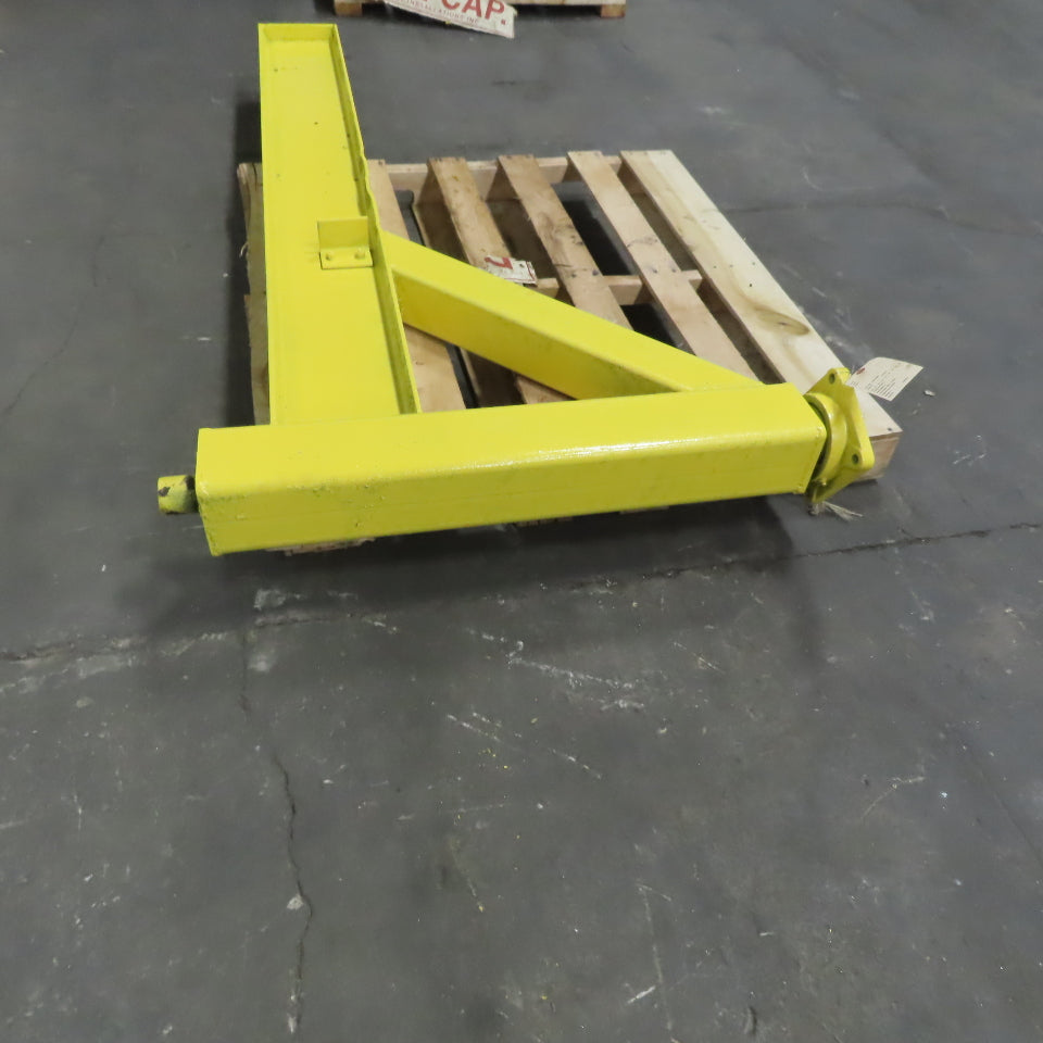 Industrial Insulations 2 Ton Post Mounted Jib Crane 71" Swing 36" Trolley Travel