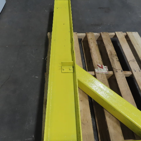 Industrial Insulations 2 Ton Post Mounted Jib Crane 71" Swing 36" Trolley Travel