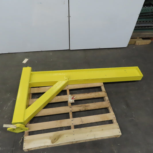 Industrial Insulations 2 Ton Post Mounted Jib Crane 71" Swing 36" Trolley Travel
