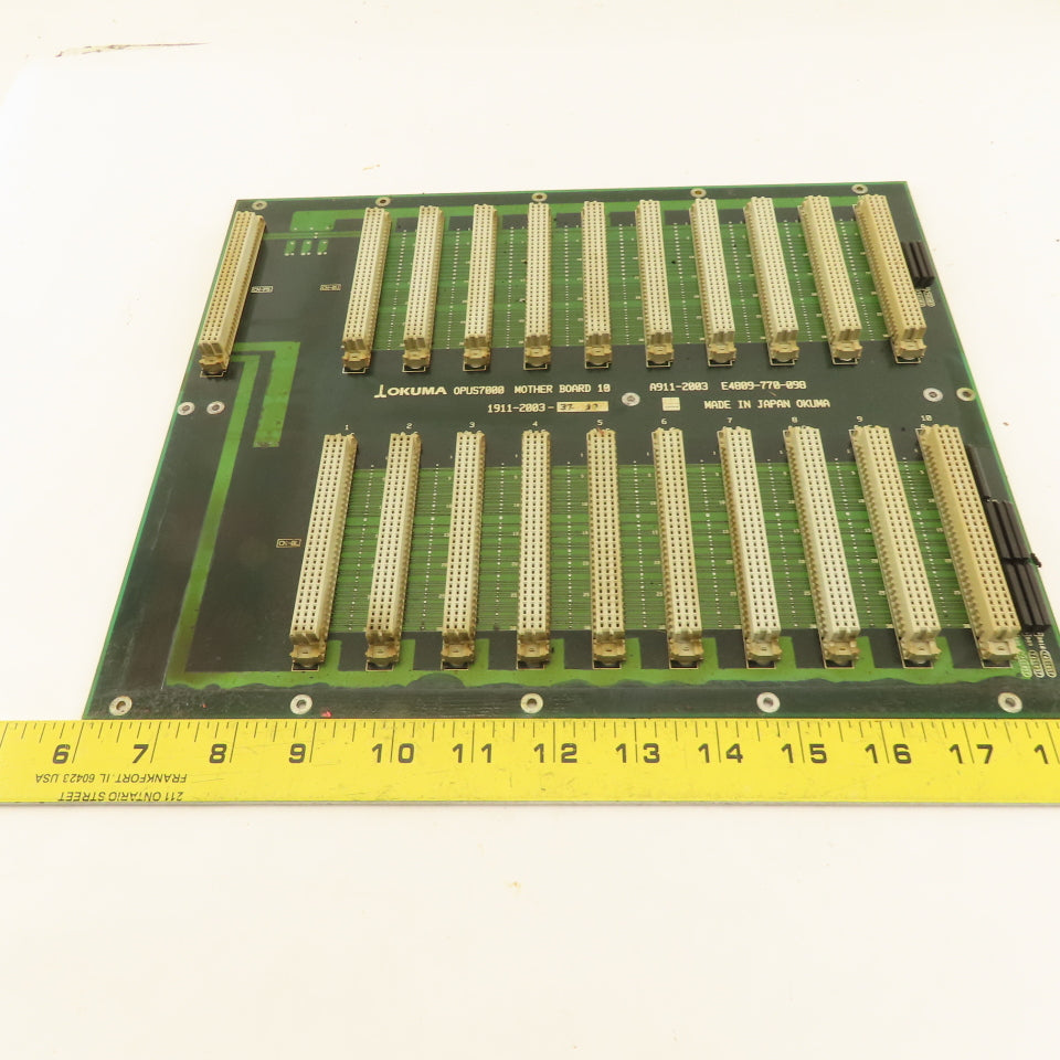Okuma E4809-770-098 Opus7000 Mother Board 10 Slot Chassis