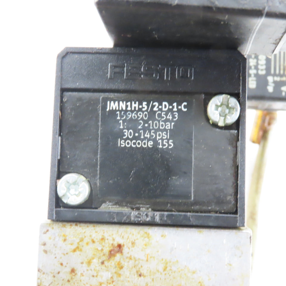 Festo JMN1H-5/2-D-1-C 2 Position Double Solenoid Directional Air Valve 24VDC